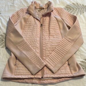 Light Pink Diamond Quilted Puffer Jacket